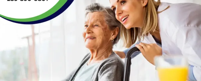 Nurse providing senior in-home care in Fort Myers | Abby Services