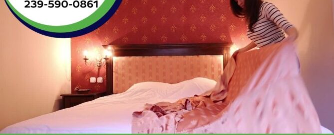 Woman making the bed | Abby Services