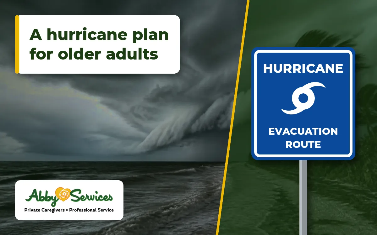 Hurricane evacuation route sign with storm clouds over a Southwest Florida beach